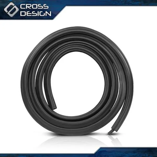 CROSSDESIGN Front Door Weatherproof Weatherstrip Seal - Left/Right Side Body Mount Truck Accessory, Compatible with 07-14 Chevy Silverado & GMC Sierra 1500, Enhances Door Sealing