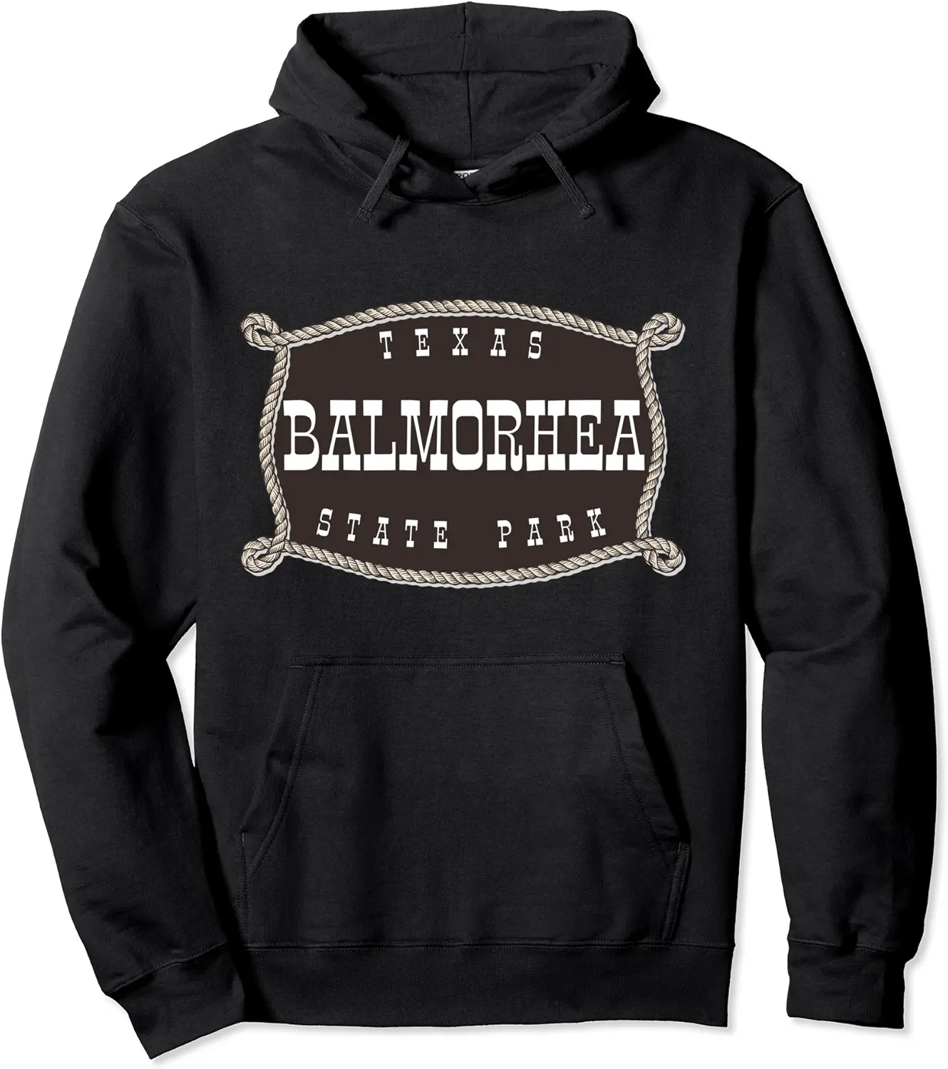 Balmorhea State Park Texas TX Rope and Lasso Cowboy Pullover Hoodie - Keithhodges Shop 75B09LSJMQWR