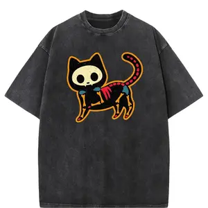Vintage Inspired Washed Cotton T-shirt Showcasing Hip Hop Bear Artwork