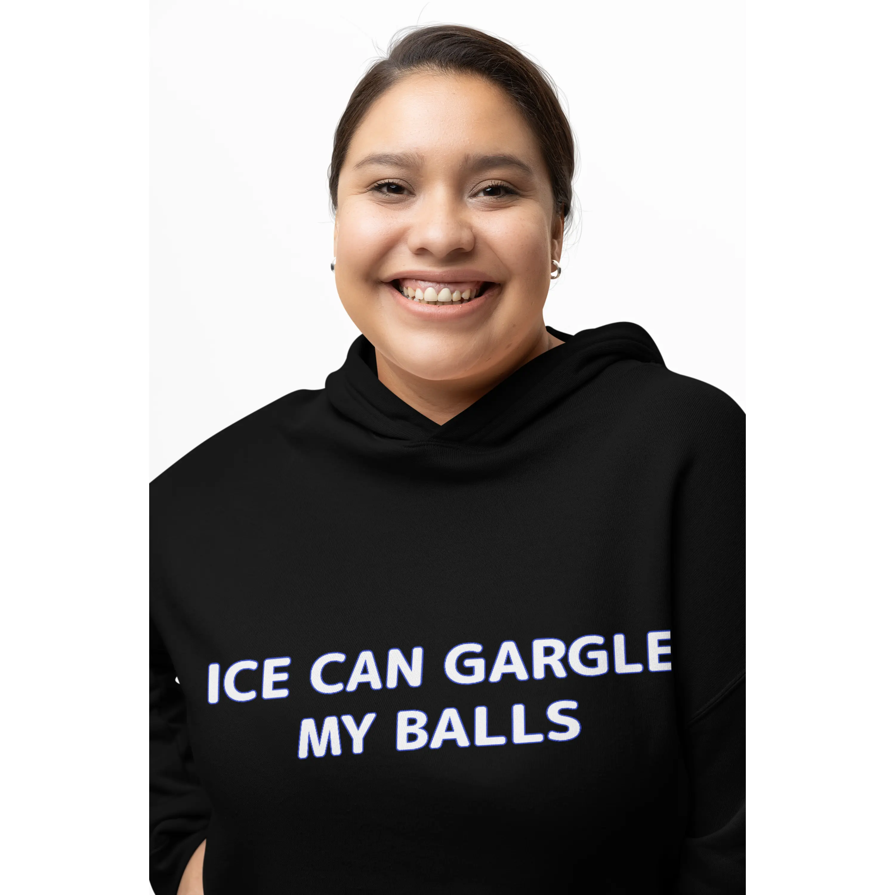 Ice Can Gargle My Balls Sweatshirt - Abolish ICE Hoodie - Political Satire Sweater - No Human Is Illegal