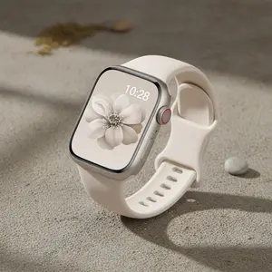 Waterproof Sport Silicone Band for Apple Watch, Fits 38mm-49mm, Compatible with Series 1-9, SE & Ultra, Soft Wristband for Women & Men