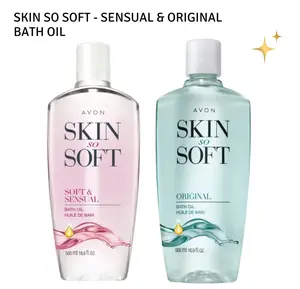 Avon Skin So Soft Bath Oil Set | Original & Soft & Sensual Moisturizing Oils