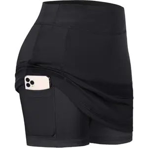 Womens Summer Tennis Skirts with Shorts Underneath, Pickleball, Athletic, Workout and Golf Skorts with Pockets