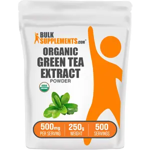 BulkSupplements - Organic Green Tea Extract Powder - Antioxidant - Healthy Skin - 100g-1kg - 500mg per Serving