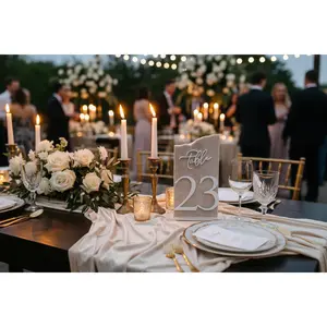 3D Marble Stone Table Numbers