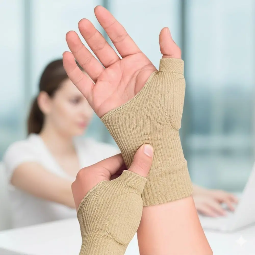 Heated Breathable Anti-Slip Sports Gloves Set with Detachable Wrist Warmers for Winter Training, Fitness, Skiing, Cycling, Hiking & Fishing – Adjustable Joint Support & Thermal Protection Unisex Gear Wrist Straps Workout Accessories