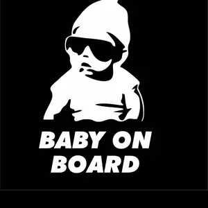 Baby on Board Car and Truck Decal, 6 inches - Perfect for Rear Window or Bumper - Prioritize Road Safety!