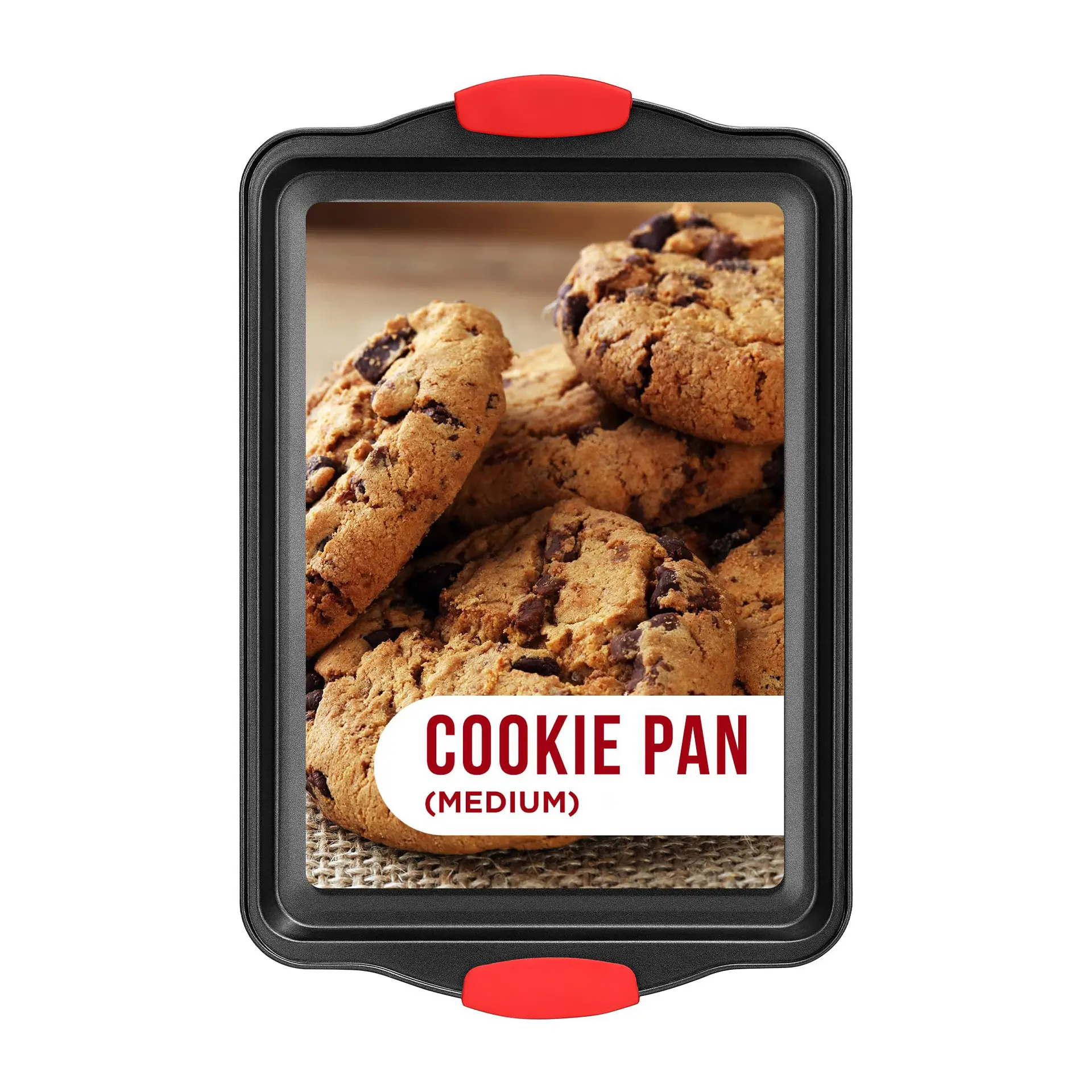 Non-Stick Kitchen Baking Tray, Heat Resistant Bakeware, High-Quality Commercial Steel, Silicone Handle, Easy Clean Non-Stick Surface, Ideal for Oven Use, Nonstick Baking Tool, Baking Supplies, Baking Essentials