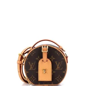 Pre-owned Louis Vuitton material Messenger Bags Mini Boite Chapeau Bag Monogram Canvas by Rebag
