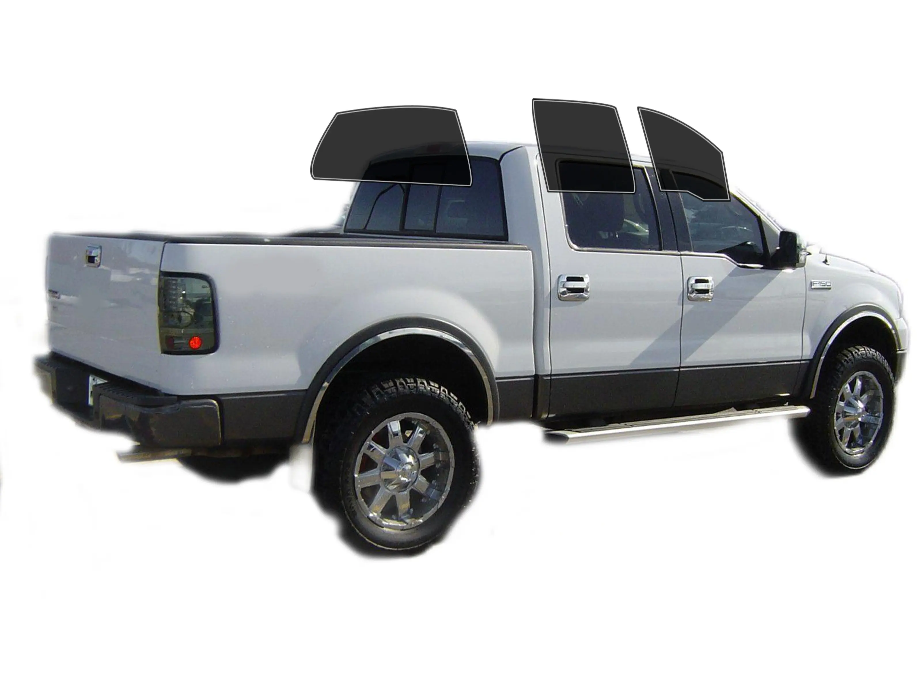 Precut 2Ply  Window Tint Film for Ford F150 Crew Cab 2004-2008 Cars Sun Blocking Protection, Privacy, and Anti-Shatter Glass Film Any Tint Shade Kit