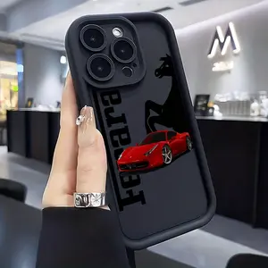 Fashion F-Ferraris Phone Case for iPhone 17 16e 16 15 14 13 12 11 Mini Pro Max Air X XR Xsmax 8 7 Plus, Anti Fall Soft Tpu Back Cover