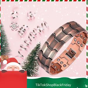 Gift Copper Bracelet 3X Super Magnetic 99.99% Pure Copper 9.05 Inch Adjustable Length Natural & Authentic Gift Idea