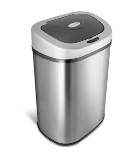 Nine Stars 21.1 Gallon Trash Can, Motion Sensor Touchless Kitchen Trash Can, Stainless Steel