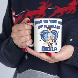 This is the Ass of a Killer Bella Blue Mug, Funny Twilight Meme Coffee Cup, Edward Cullen Gift, Quirky Fan Mug, Unique Humor For Fans