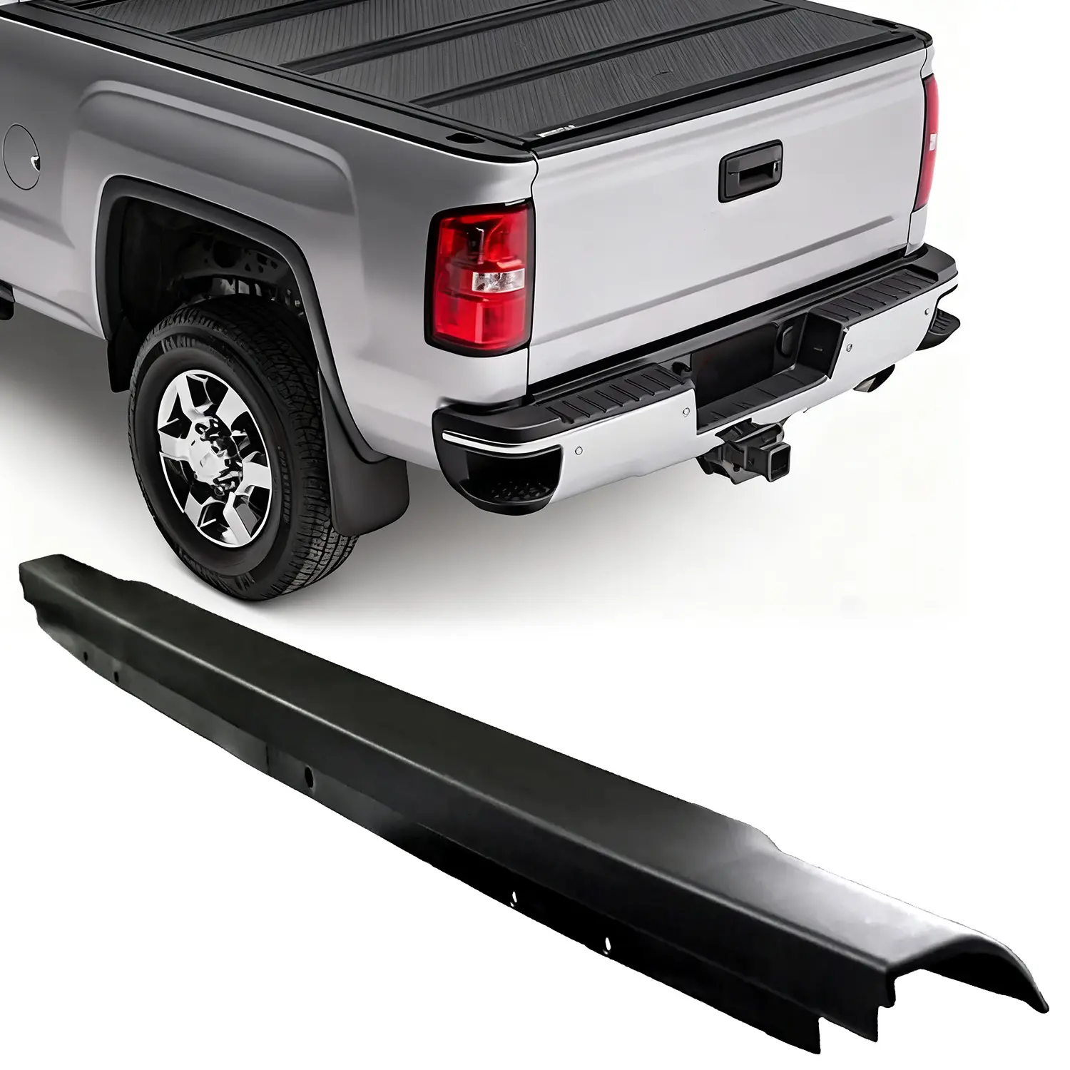 Tailgate Top Protector Molding Cover Cap - Pickup Truck Covers, Car Exterior Decoration Accessory for 2009-2018 Dodge Ram 1500 Pickup