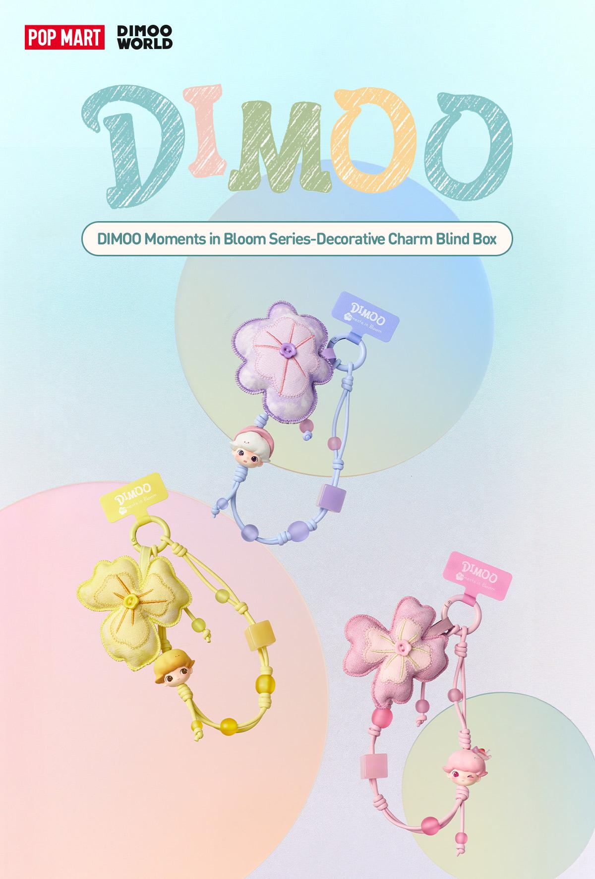POP MART DIMOO Moments in Bloom Series-Decorative Charm Blind Box [ship by Apr.20th]