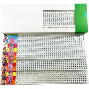 4032 count 6 mm Bling Rhinestone Sticker Sheet   self Adhesive for Scrapbooking Embellishments and DIY Crafts, Wedding, Decor ()