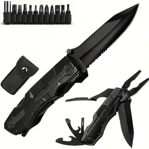 Multi-functional Single-tool Pliers EDC Screws Multi-head Combination Multipurpose Tool Outdoor Portable Home Maintenance Folding Knife Pliers