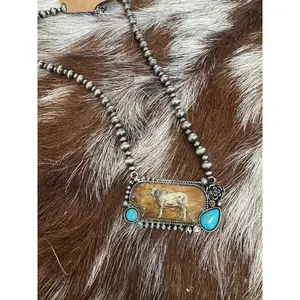 BRAHMA BULL BEADED NECKLACE BRAHMA BULL BEADED NECKLACE