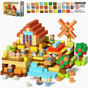 Stem Montessori Magnetic Building Blocks Set, Cognitive Development & Balance Training, Fine Motor Skills, Non-Toxic, Early Learning Gift for Kids Aged 3+