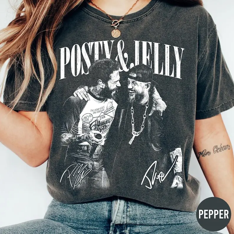Posty & Jelly Vintage Shirt, Country Rap Brothers Graphic Tee, Tour Vibes Streetwear, Unisex Fan Gift