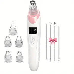 Blackhead Remover |   3 Adjustable Suction Power Levels, 4 Tools, 5 Probes |   USB Rechargeable |   Easy to Use And Clean |   Gift for Women Facial
