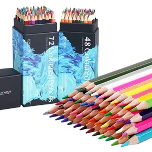 48/72 Colors Colored Pencil Set, 1 Box Soft Core Coloring Pencil Set, Drawing Pencil for Sketching, Art Supplies for Adults Beginners