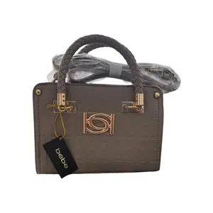 BEBE ALEXANDRA SMALL SATCHEL TAUPE CROSSBODY BAG NEW WITH TAGS