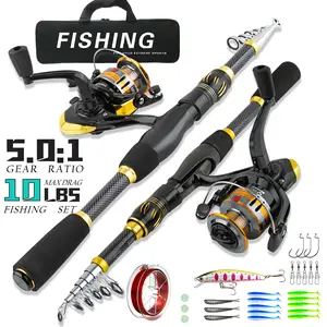 Carbon Telescopic Fishing Rod Combo - Perfect for Travel