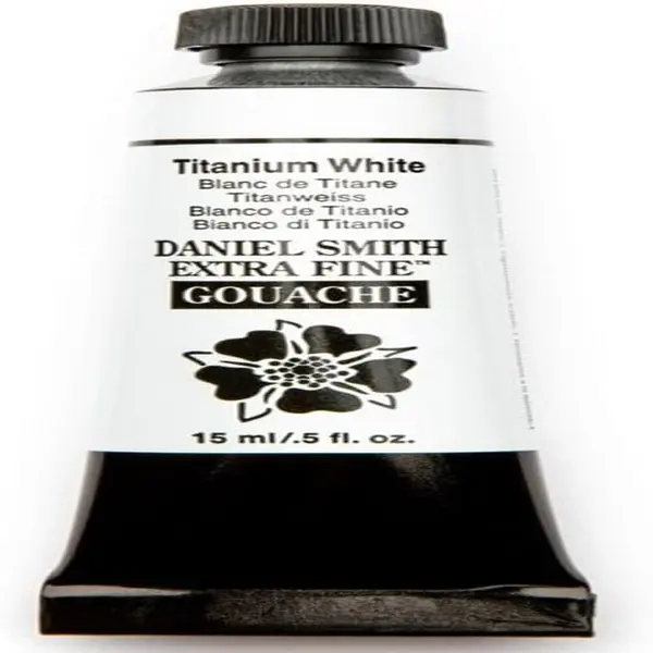 Daniel Smith Extra Fine Gouache 15ml Tubes Titanium White 15 ml