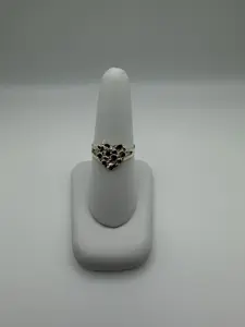 Heart Nugget Ring Sterling Silver