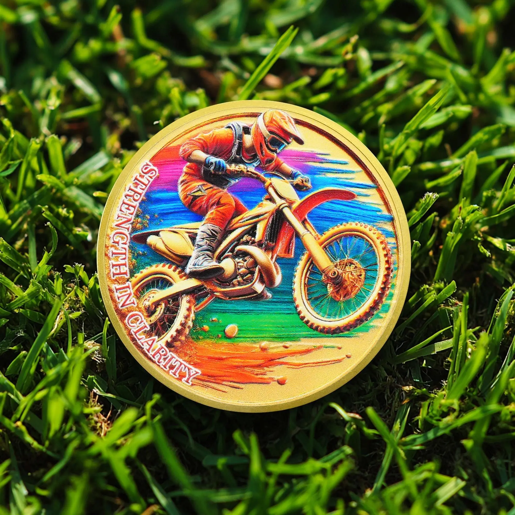 1-99 Years Sobriety Milestone Coin, Motorcycle AA Medallion
