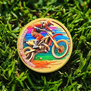 1-99 Years Sobriety Milestone Coin, Motorcycle AA Medallion