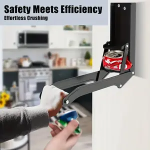 Free Standing + Wall Mount Can Crusher 16 oz Metal with Rivet Coke Can Crusher