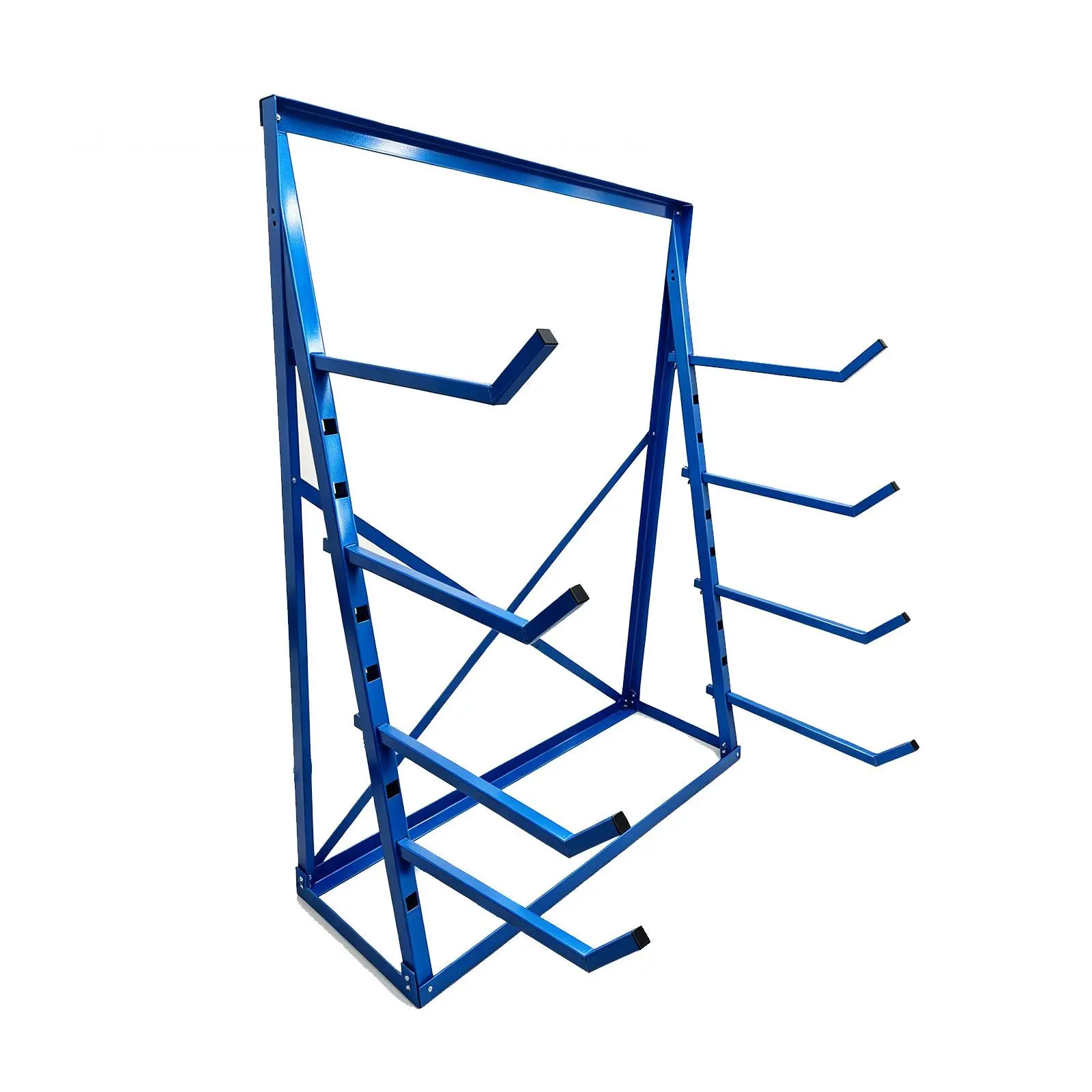 4 Tier Steel Horizontal Storage Rack, Heavy Duty Free Standing Bar Storage Cantilever Rack, Adjustable Pipe Storage Rack,4 Level Wood Lumber Shelf Organizer for Garage Workshop Shed, 1000 lbs Capacity