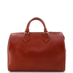 Pre-owned Louis Vuitton Leather Top Handle Bags Speedy Handbag Epi 30 by Rebag