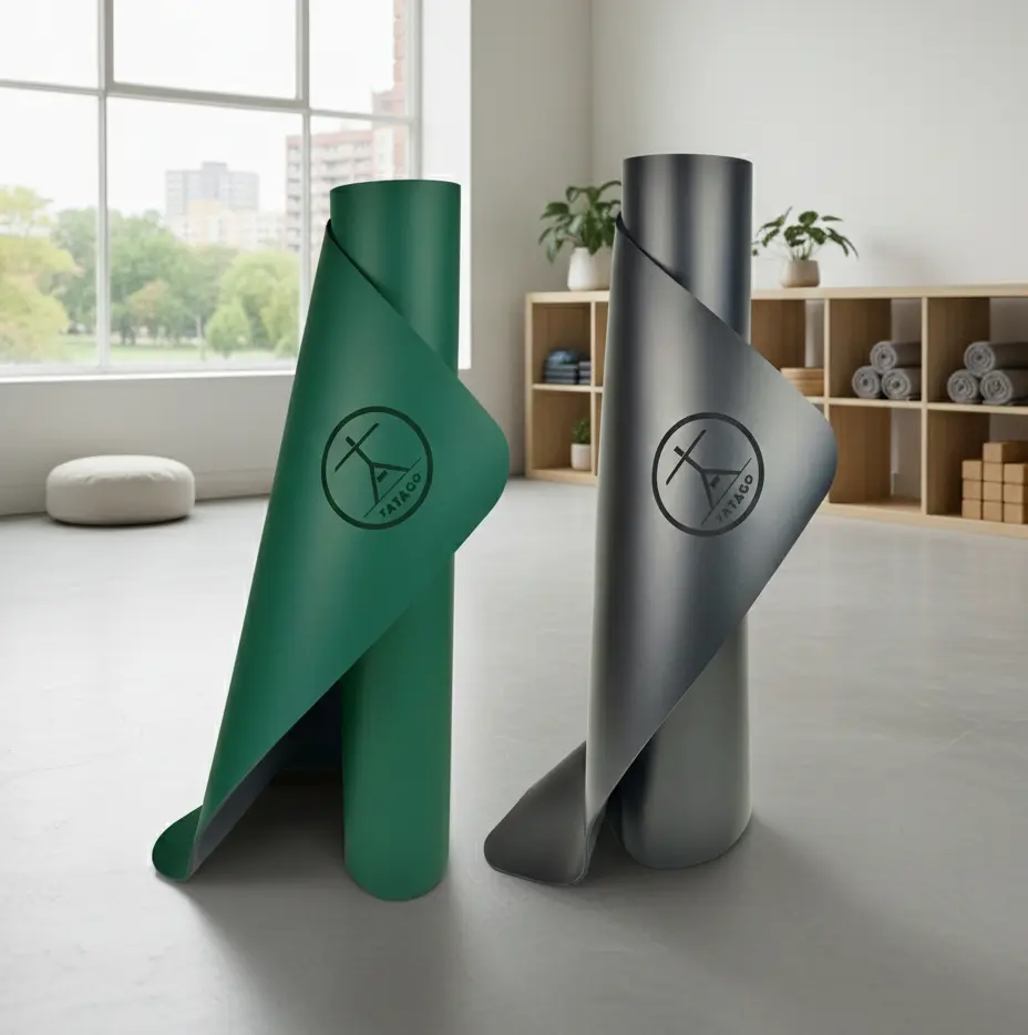 Natural Rubber Extra Large Yoga Mat with Strap