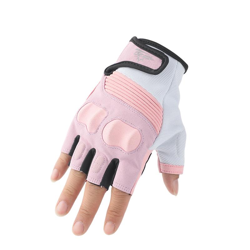Half Finger Motorcycle Riding Gloves for Men and Women, Breathable, Non-Slip, Wear-Resistant, Touchscreen Compatible, Protective Outdoor Motorbike Gear for Summer