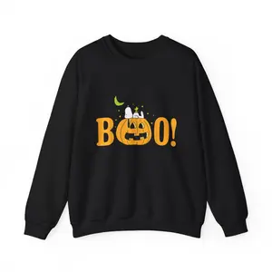 Get Your Limited Edition Peanuts Halloween Boo Pumpkin Sweatshirt – Perfect for Spooky Season 🎃👻