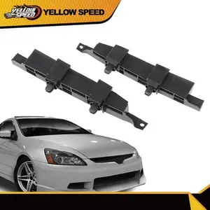 Front Bumper Retainer Bracket Set Fit For 2003-2007 Honda Accord Plastic 2Pc