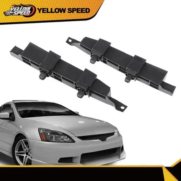 ALLGOOD Front Bumper Retainer Bracket 2-Piece Set - Front, Left/Right Pair, 2x Plastic Automotive Accessories for 2003-2007 Honda Accord, 100% Brand New in Box, Easy Installation, Restores Vehicle Functionality, Two Piece Set, Front, Left And Right