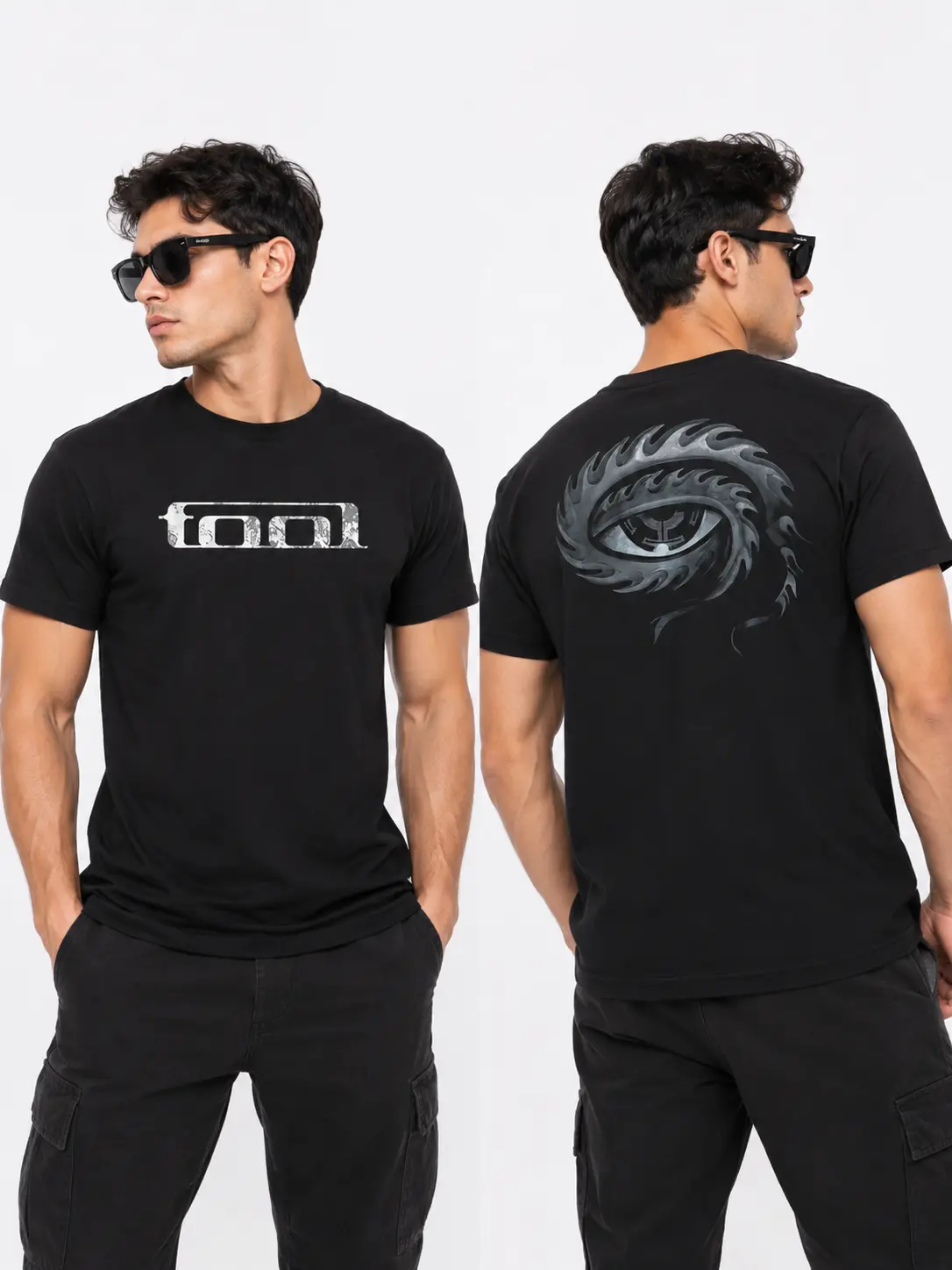 Tool Band 10 000 Days Unisex T-Shirt, Heavy Metal Band Themed Apparel for Fans, Music Lover's Cotton Short-sleeve Tee