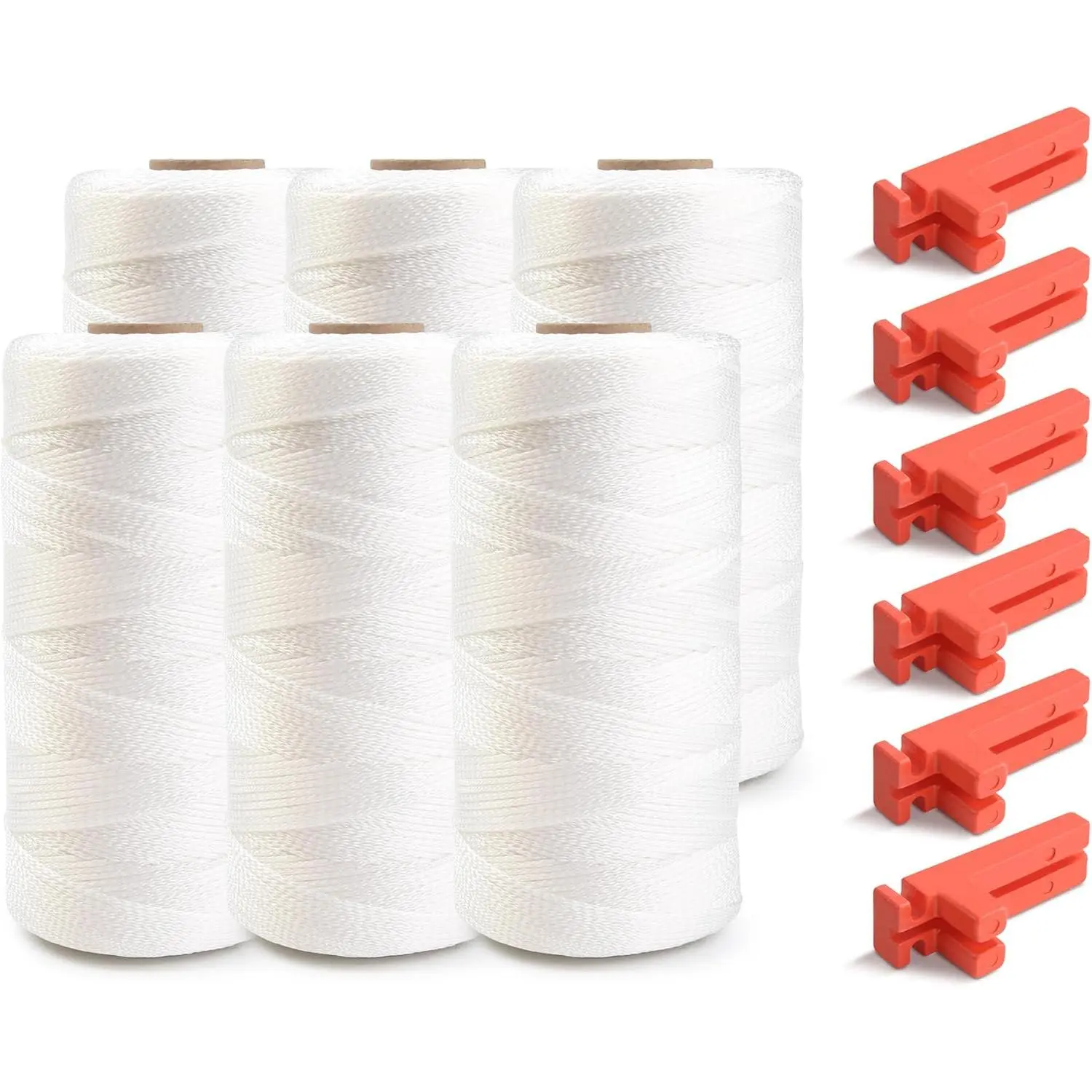 29 Nylon Braided White 1200ft 6 Pack