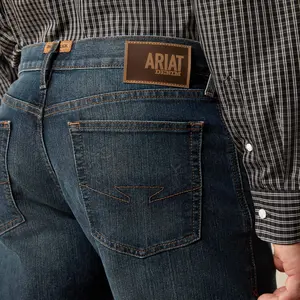Ariat MENS M4 ARIAT RELAXED BOOT CUT STRETCH ATLAS JEANS 10065930 Fitted Plain All Seasons Casual Jeans