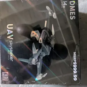 DMES UAV Skyseeker P19-1 Four-Axis Aerial Drone with Intelligent Obstacle Avoidance Brushless Motor 2 Batteries Included Random Color #32