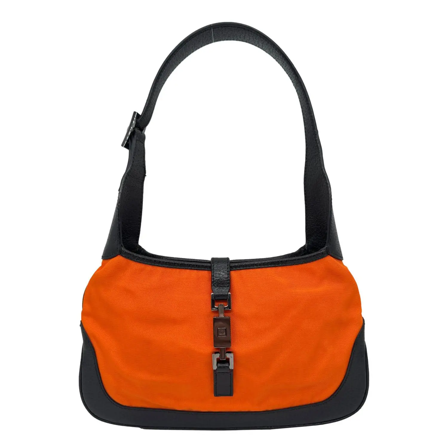Pre-owned GUCCI Nylon Shoulder Bags Jackie Hobo Bag Orange 001373