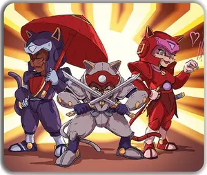 Samurai Pizza Cats Mousepad