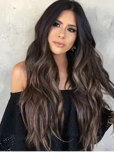 26 Inch Long Wavy Curly Hair Wig for Women, Small Lace Front Trim, Realistic and Natural, Ideal for Daily Use and Role-Playing