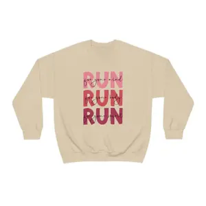Running Sweatshirt for Runner Minimalist Running Sweatshirt Running Crewneck Marathon Gift for Runner Hoodie for Running Clothes for Running