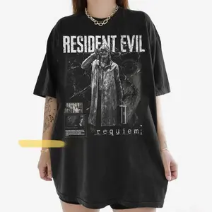 Re9 Shirt, Victor Gideon Vintage T-Shirt, Gift For Woman and Man T-Shirt, Grace Ashcroft Vintage Graphic Shirt, Horror Game 2026 Fan Tee, Gift for Men, Gift for Women, Crew Neck T-shirt, Trending T-shirt